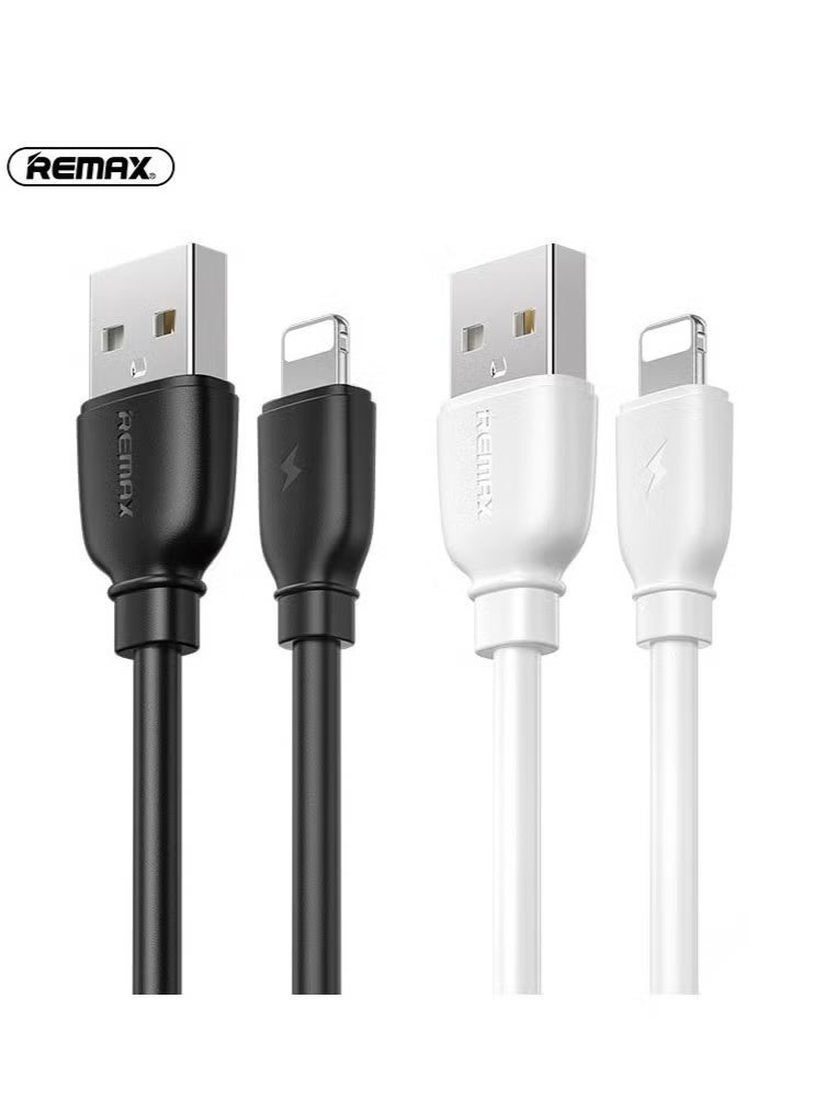 REMAX 1mA to USB Lightning Data Cable for Apple iPhone 11/11 Pro/11 Pro Max/Xs/XS Max/XR/X/8/8 Plus/7/7 Plus/6/6 Plus, etc. White - Image 2