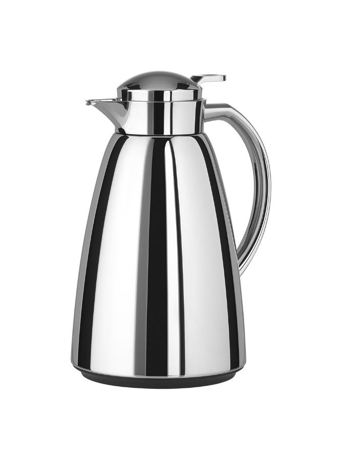 EMSA Campo Vacuum Flask 1L – Chrome Finish Premium Insulated Thermal Jug for Hot & Cold Beverages – Elegant Coffee & Tea Serving Flask – Made in Germany - Image 1