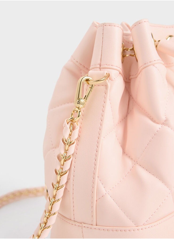 Julia Quilted Two-Way Bucket Bag