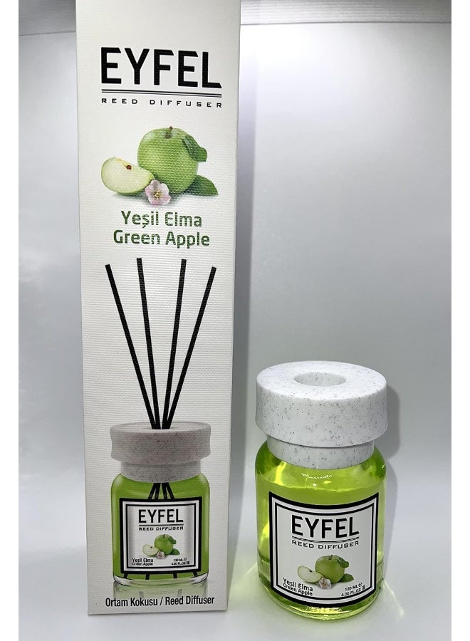 EYFEL REED DIFFUSER- GREEN APPLE 120ML - Image 1