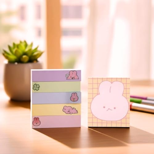 R H LIFESTYLE Cute Stationery Items - Writing Pad for Students with Cartoon Design - Sticky Notes and Sticky Note Set Perfect for School and Office Supplies. - Image 4
