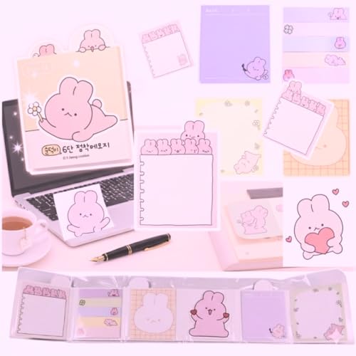 R H LIFESTYLE Cute Stationery Items - Writing Pad for Students with Cartoon Design - Sticky Notes and Sticky Note Set Perfect for School and Office Supplies. - Image 2