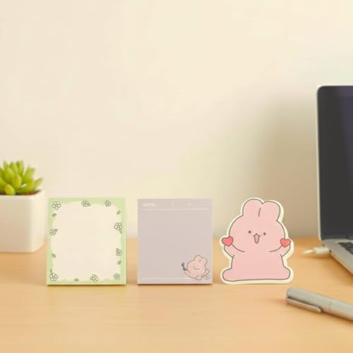R H LIFESTYLE Cute Stationery Items - Writing Pad for Students with Cartoon Design - Sticky Notes and Sticky Note Set Perfect for School and Office Supplies. - Image 5