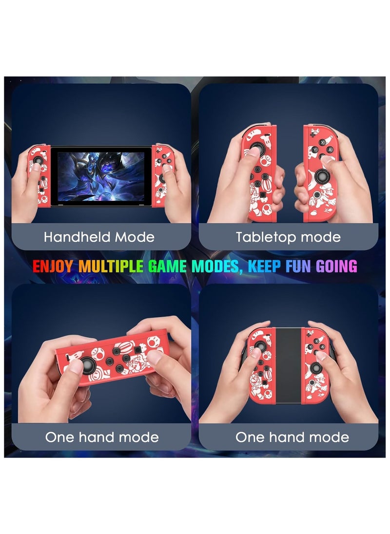 Generic - Wireless Controller for Nintendo Switch, L/R Controllers Replacement Compatible with Nintendo Switch/Lite/OLED, Joystick with Wake-up/Screenshot/Dual Vibration/Motion Control Function - Image 1