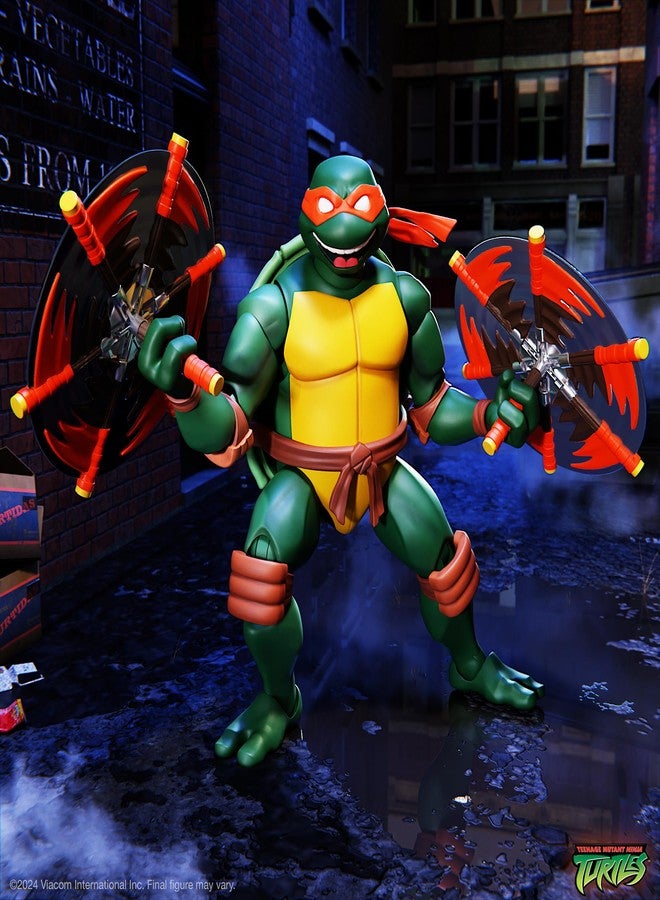 Super7 Teenage Mutant Ninja Turtles ULTIMATES! Wave 12 - Michelangelo Action Figure - Image 3