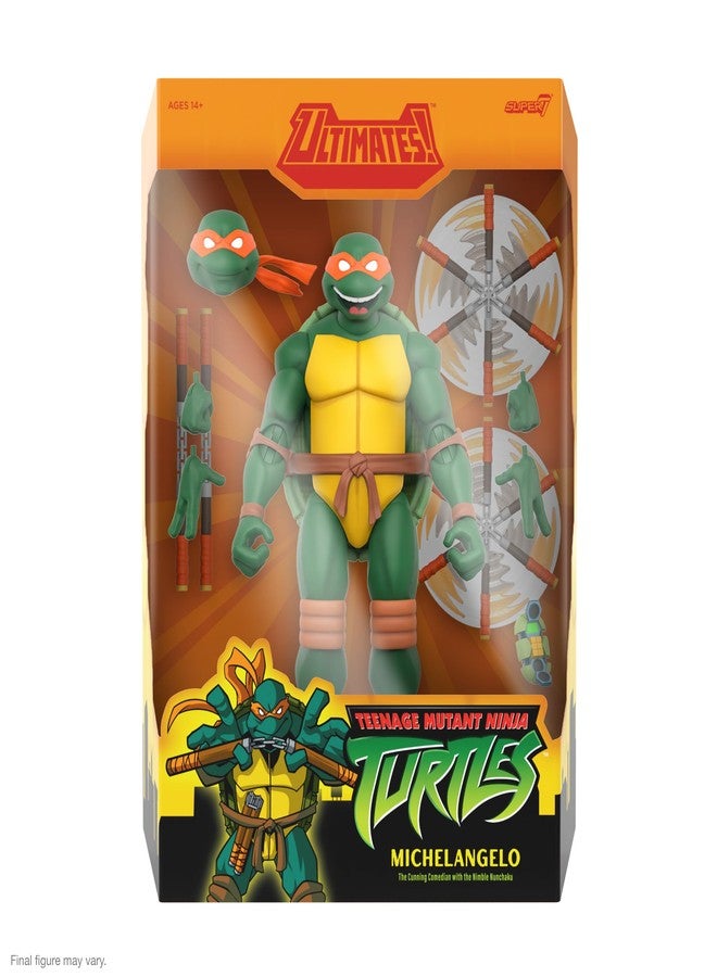 Super7 Teenage Mutant Ninja Turtles ULTIMATES! Wave 12 - Michelangelo Action Figure - Image 2