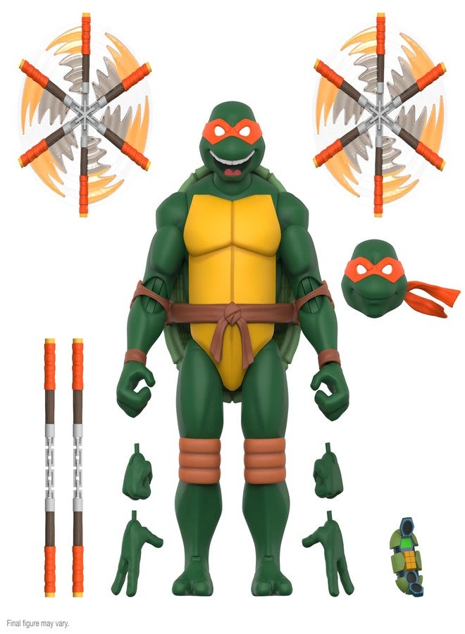 Super7 Teenage Mutant Ninja Turtles ULTIMATES! Wave 12 - Michelangelo Action Figure - Image 1