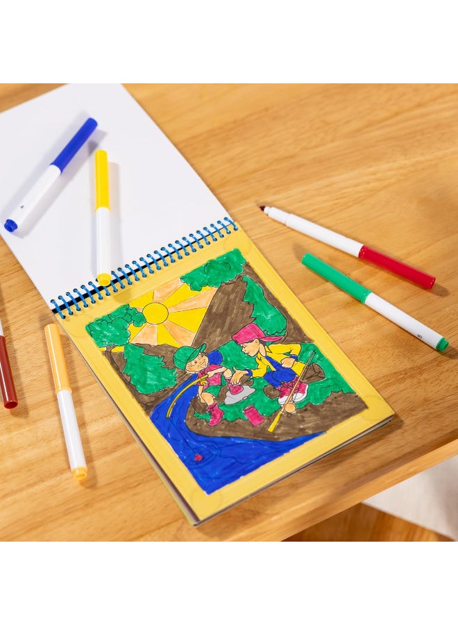 Melissa & Doug On-the-Go Color By Numbers Coloring Pad – 12 Pages + 6 Markers - Image 4