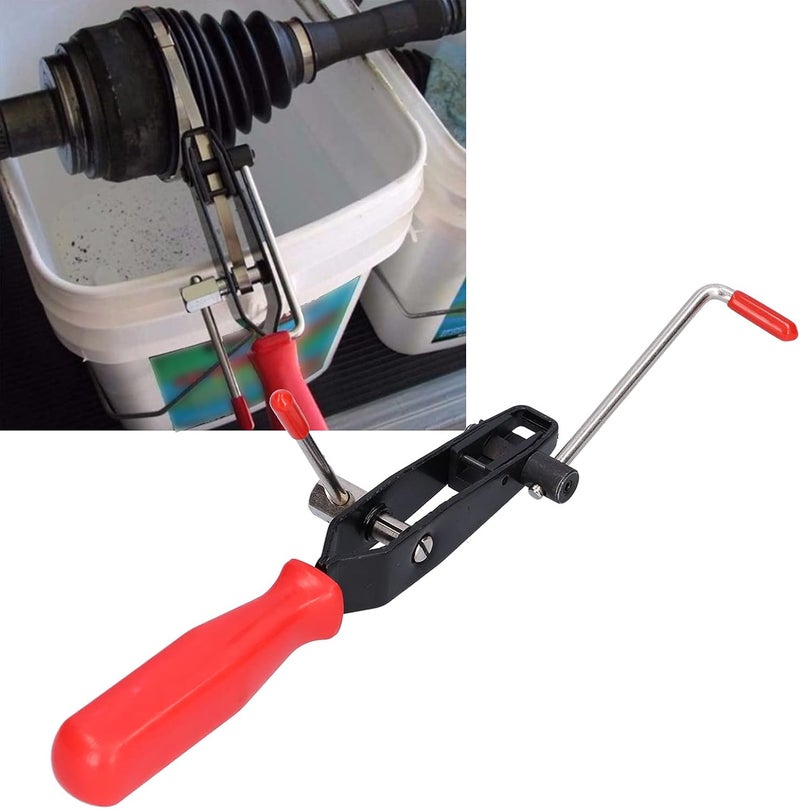 CV Boot Clamp Tool, Automotive CV Joint Boot Clamp Pliers with Comfort Grip, Dust - Proof Strap Hoop Belt Installer for Power Steering and Cooling System Hoses - Image 4