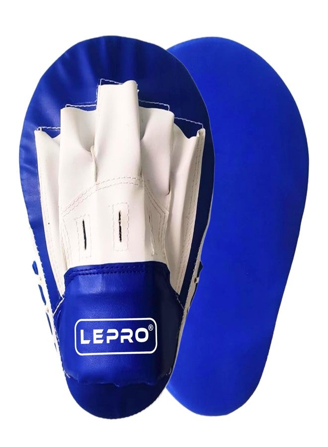 Lepro وسادات ليبرو للتركيز، قفازات لكم مستقيمة للملاكمة، وفنون القتال المختلطة، والملاكمة التايلاندية، والكيك بوكسينغ، والكاراتيه، والتايكوندو، للرجال والنساء، وسادة تركيز للكيك بوكسينغ (أزرق) - Image 2