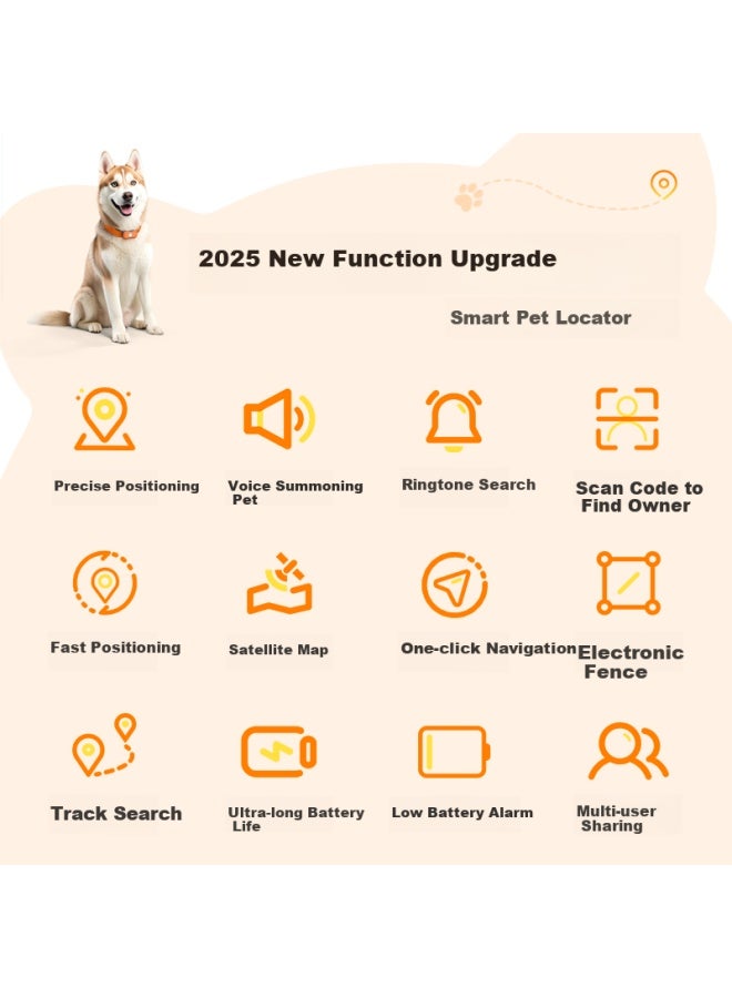 WITGOER Witgoer Pet Gps Locator Tracker Mini Anti-Lost Device Cat Dog Positioning Collar Neck Ring Waterproof Anti-Disassembly Tracking Artifact - Image 3