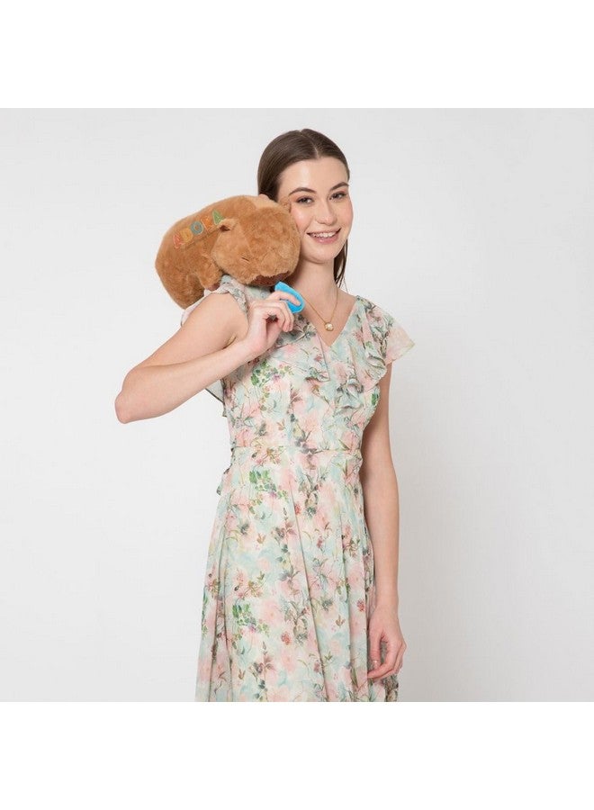 ADORA Capybara Soft Plush Toy -Small Size 25 cm Cute and Cuddly Brown Plush Stuffed Animal for Babies, Kids Lovable Fluffy Capybara Plushies Realistic Design Stuffed Doll Snot-Pulling Fun for Kids - Image 3