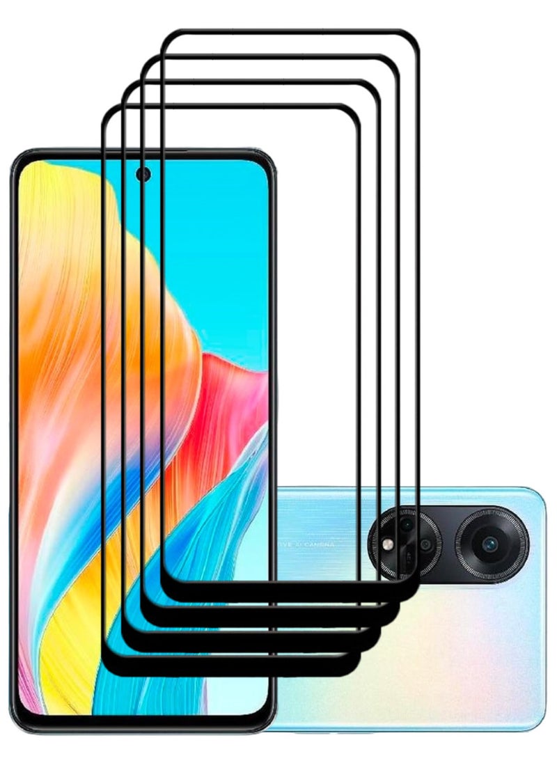 ACLIX 4 Pieces Antistatic ESD Dustproof Premium Quality High Definition Tempered Glass Screen Protector Designed For Oppo A98 - Image 1