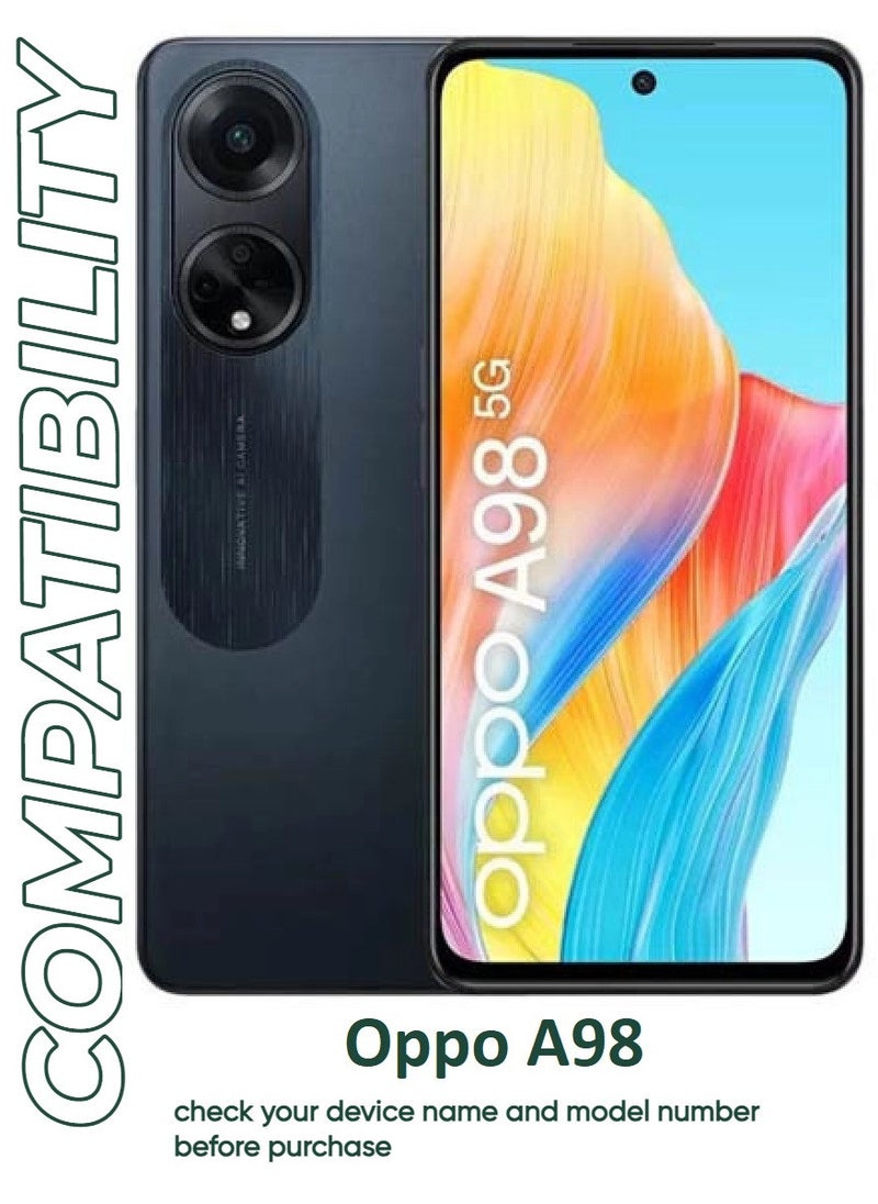 ACLIX 4 Pieces Antistatic ESD Dustproof Premium Quality High Definition Tempered Glass Screen Protector Designed For Oppo A98 - Image 3
