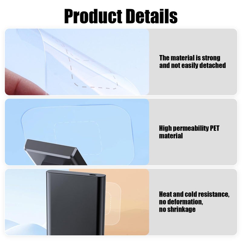 GUGUMO Dashcam Windshield Sticker, Sturdy CAR HUD Screen Sticker Film Easily Prevent Scratching & Falling, Durable and Reusable Windshield Applicator for On Dash Cam (6) - Image 3