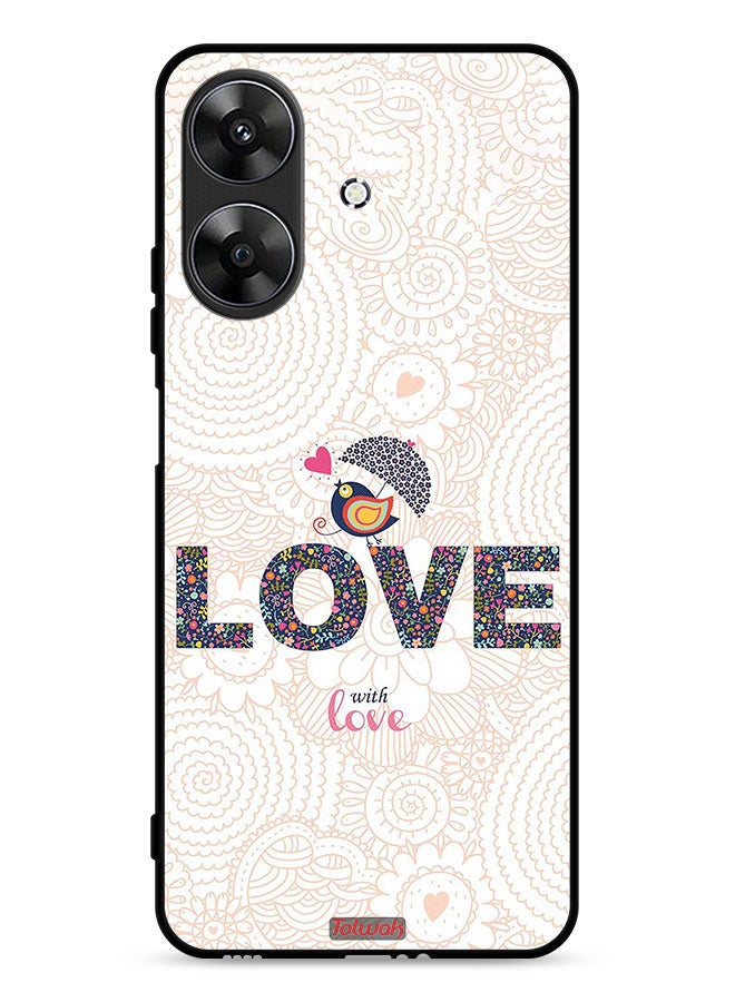 Tolwak Realme Note 60 4G Protective Case Cover Love With Love - Image 1