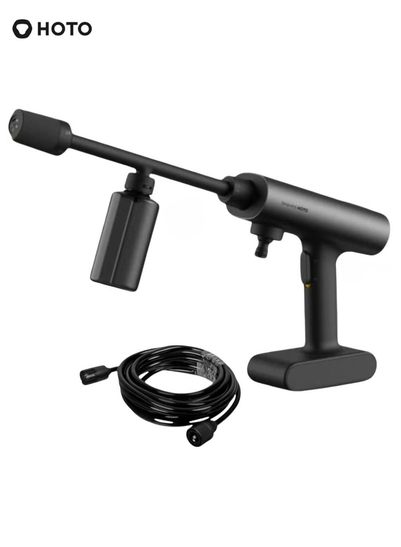 HOTO 20V Cordless Power Washer Pro – Portable 290 PSI Pressure Cleaner, 5-in-1 Nozzle, 2.5Ah Rechargeable Battery, USB-C Charging, 6M Hose, IPX6 Waterproof for Car, Patio, Garden, Outdoor Cleaning - Image 2