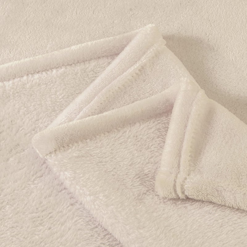 BEDELITE Fleece Blanket Beige Throw Blankets for Couch & Bed, Luxury Plush Cozy Fuzzy Blanket 50" x 60", Super Soft Warm Lightweight Throw Blanket for Travel Camping - Image 5