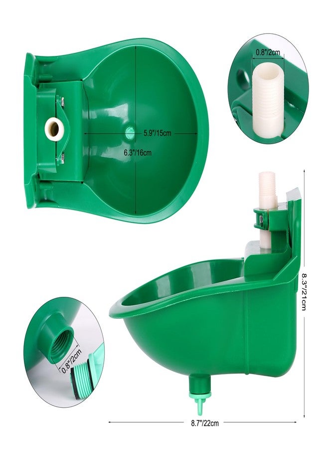 NAOEDEAH Goat Waterer, Livestock Waterer for Sheep Dog Piglet Calf Horse Farm Water Troughs for Livestock Automatic Water Bowl Plastic Drinking Bowl Water Dispenser 2 Pack - Image 5