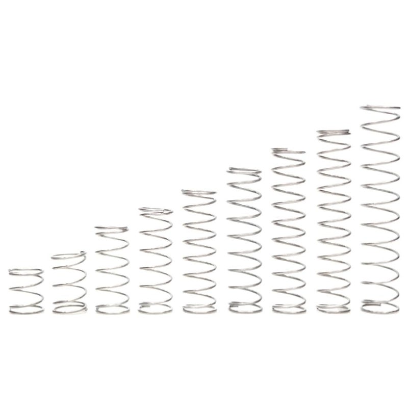 304 Stainless Steel Mini Compression Springs 10pcs Wire Diameter 0 3mm Length 50mm Size 0 3 X 3 X 50mm - Image 2