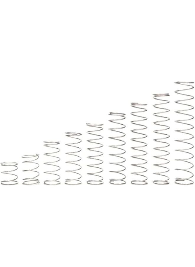 304 Stainless Steel Mini Compression Springs 10pcs Wire Diameter 0 3mm Length 50mm Size 0 3 X 3 X 50mm - Image 1