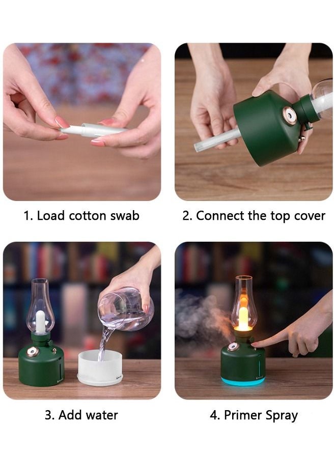AHAKAC - 1200ma Wireless Aromatherapy Diffuser - Night Light Humidifier - Colorful Atmosphere Lights Essential Oil Diffuser - Silent Fragrance Machine for Office Bedroom - Image 1