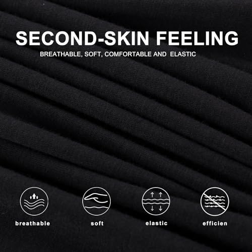 BAMBOO COOL شورتات بوكسر للرجال من BAMBOO COOL، ناعمة ومريحة وقابلة للتنفس، شورتات قصيرة للرجال (5 قطع)، كبير - Image 2