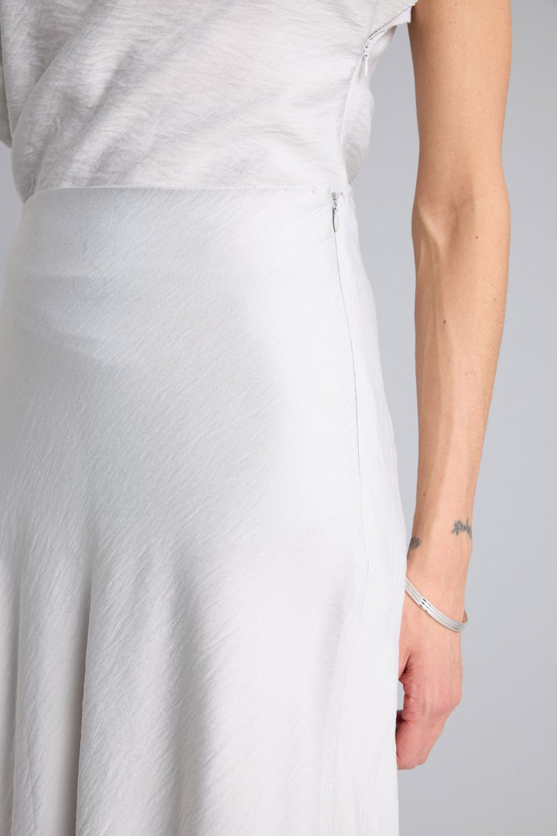 DeFacto Grey Woman A Cut Normal Waist Midi Skirt Casual - Image 4