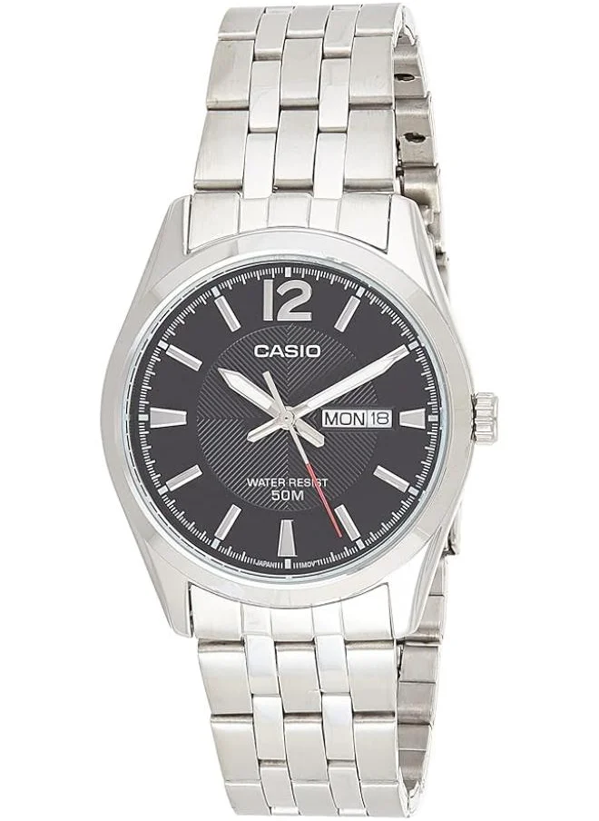 CASIO Men's Analog Display Watch With Silver Stainless Steel Strap - MTP-1335D-1A