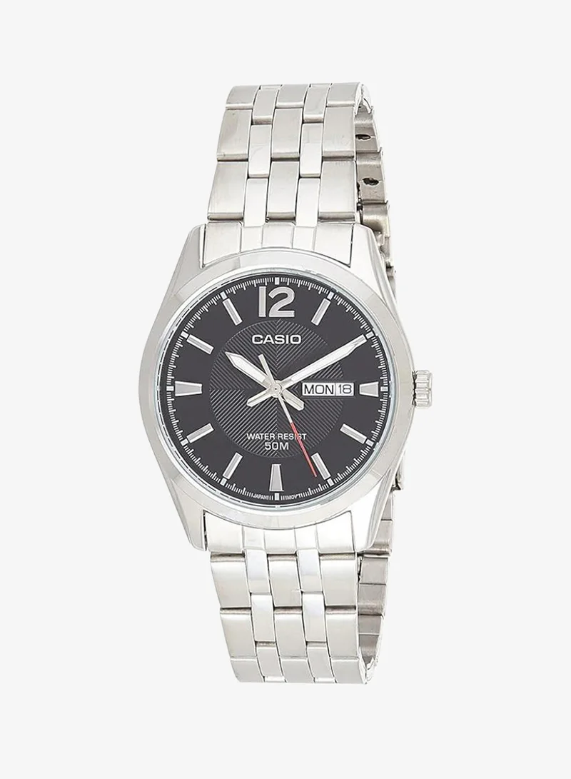 Casio Men's Analog Display Watch With Silver Stainless Steel Strap - MTP-1335D-1A