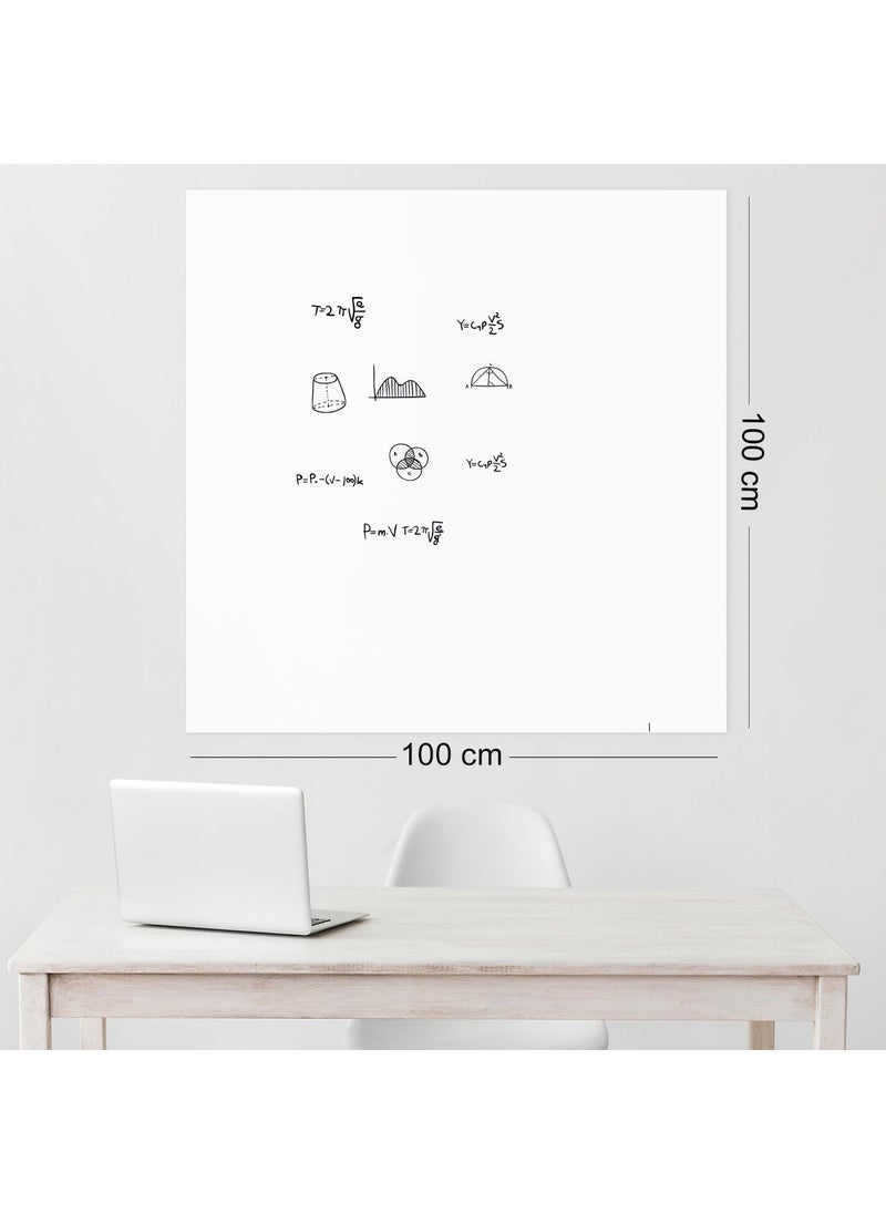 Pi Papers - Smart Paper - 100x100 Cm White, Buy 1, Get 1 Gift, Practical, Useful, Write and Erase Blackboard - Image 1