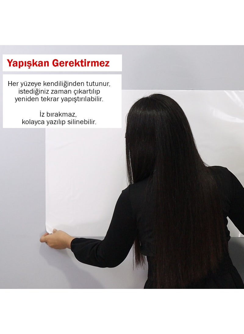 Pi Papers - Smart Paper - 100x100 Cm White, Buy 1, Get 1 Gift, Practical, Useful, Write and Erase Blackboard - Image 1