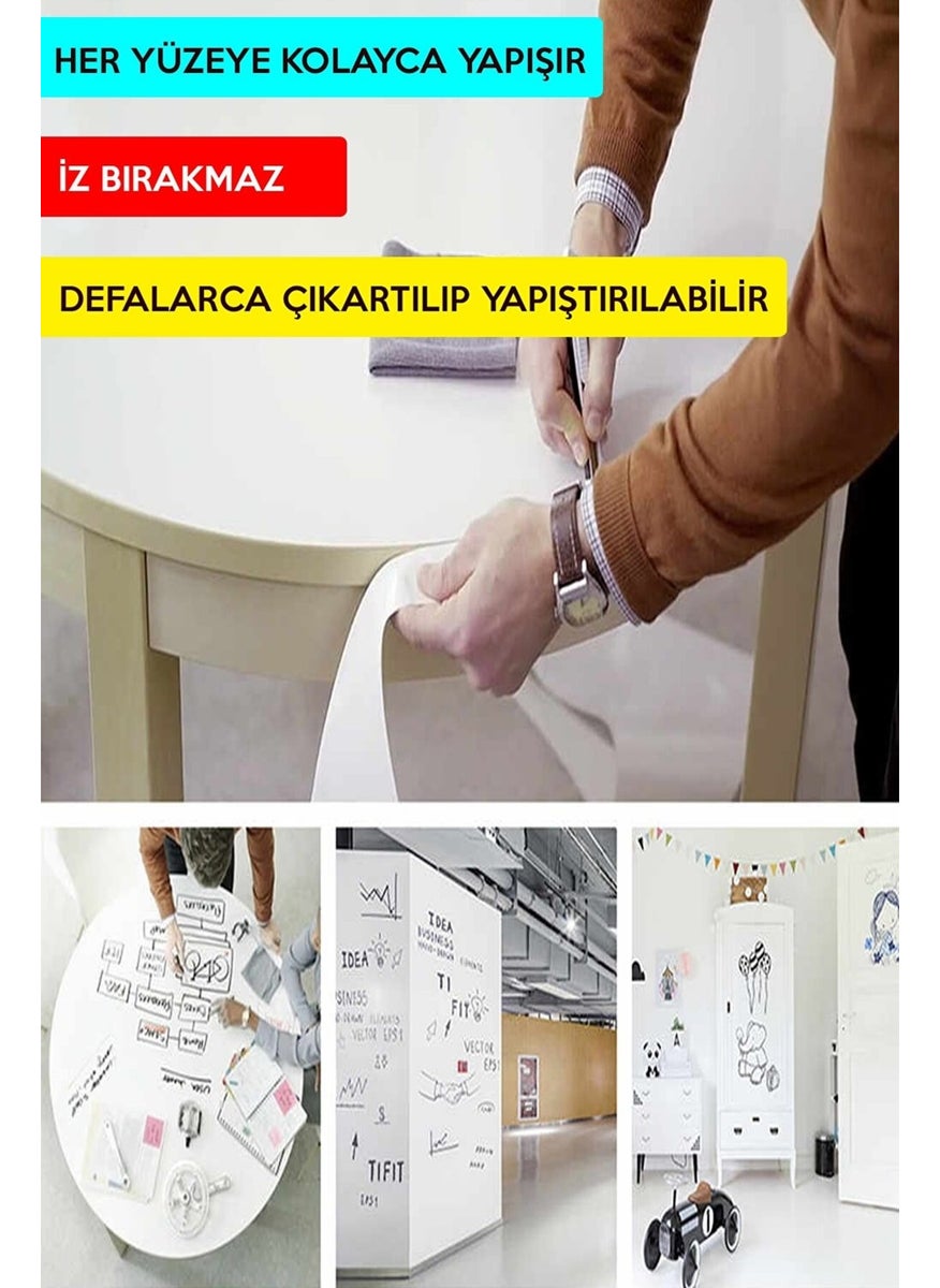 Pi Papers - Smart Paper - 100x100 Cm White, Buy 1, Get 1 Gift, Practical, Useful, Write and Erase Blackboard - Image 1