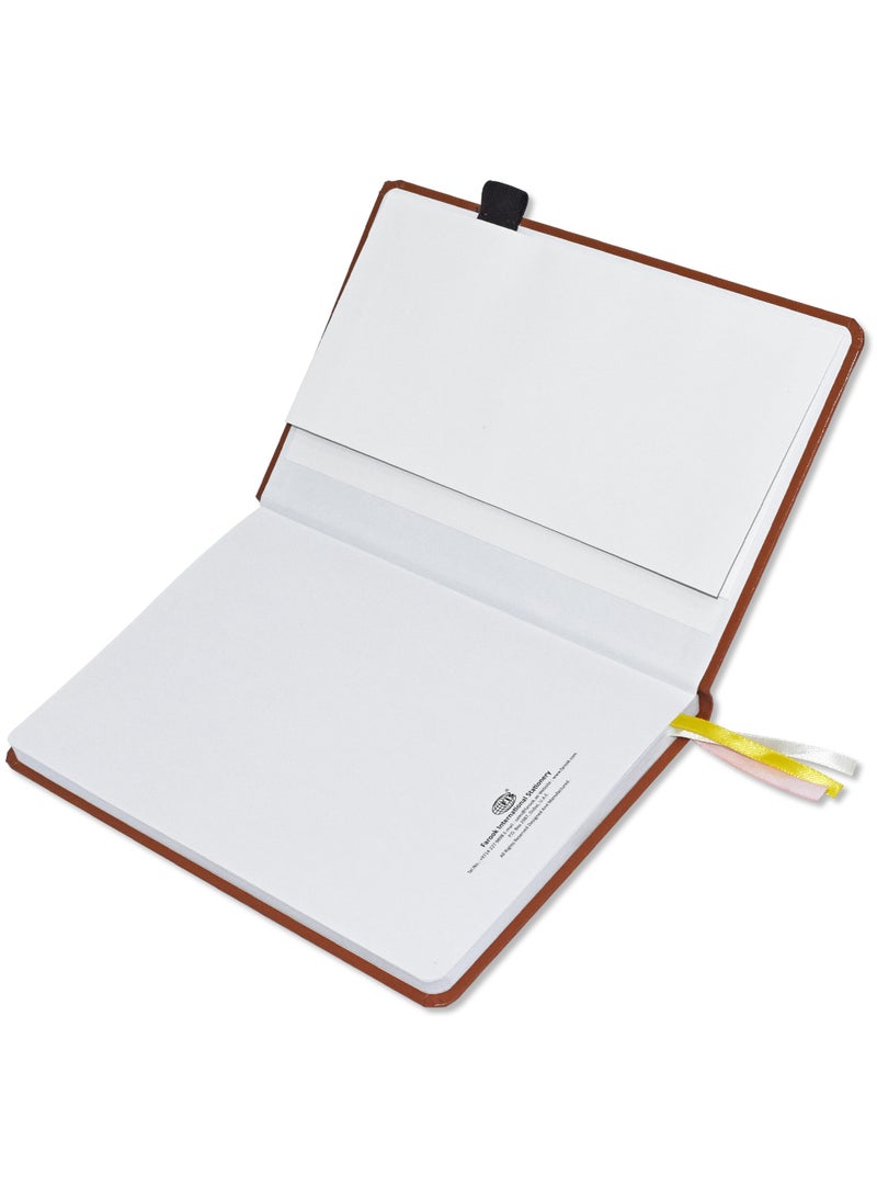 FIS FIS Budget Planner with Elastic Pen Loop, Vinyl, Size A5, White Paper, 100 GSM, 128 Pages, Hard Cover, Round Corners, Colour Brown - FSORA5BPLANVBR - Image 3