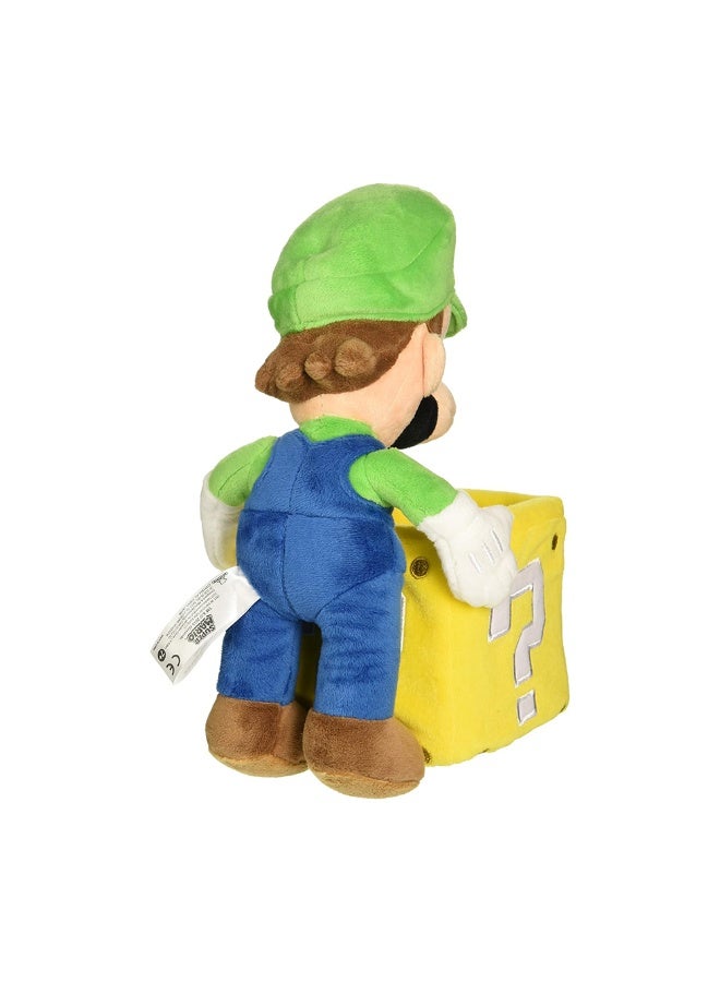 Super Mario Luigi Mario with Coin Box Plush Toy (25 cm) - Image 2