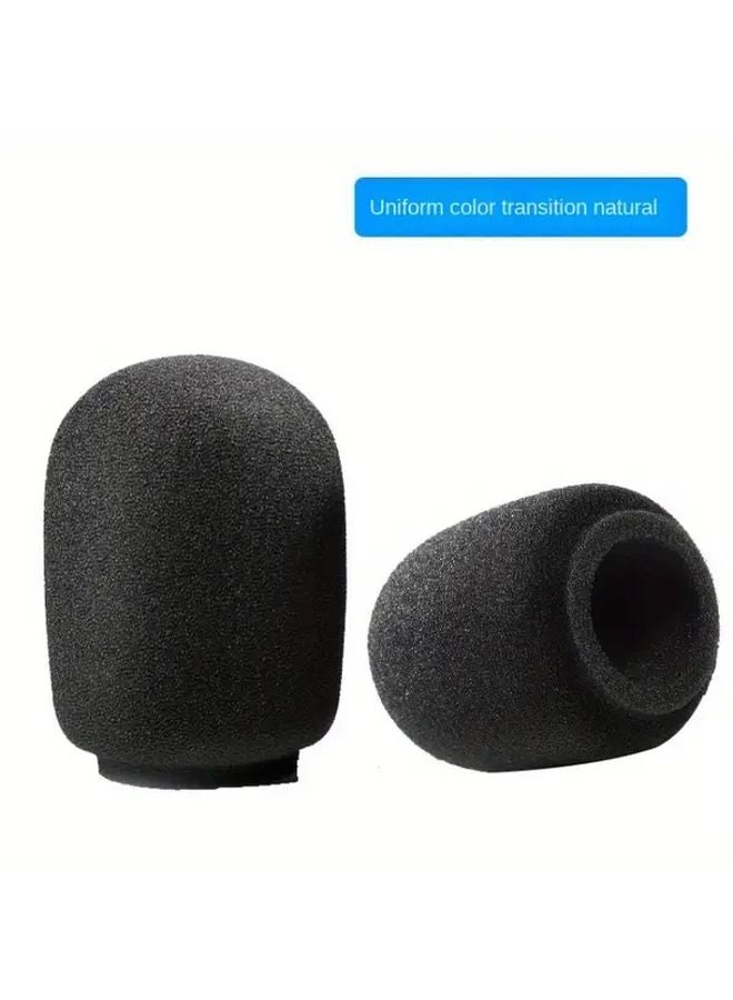 One Black Sponge Cover Microphone Windscreen Anti Noise Blowout Washable Durable Studio - Image 5