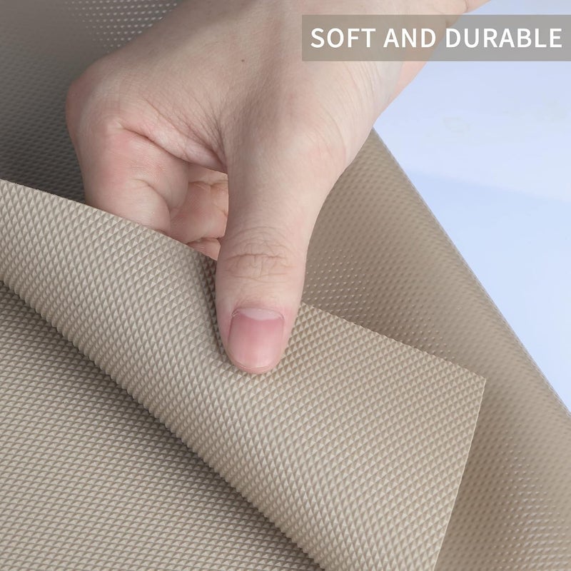 Crasts Multipurpose Super Strong EVA AntiSlip Kitchen Mats for Cupboard Washable Shelf Liners for Kitchen Shelves Cabinet Placemats Khaki 45W x 500L cm 5L m - Image 5