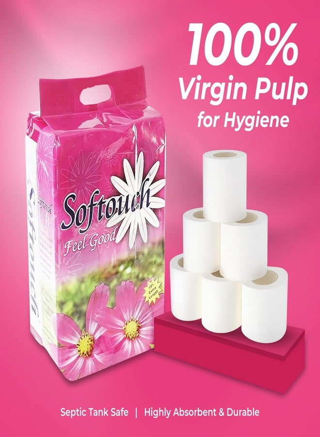 Softouch 2 Ply Toilet Paper Tissue Roll Family Pack 6-in-1 (230 Sheets Per roll) - Image 5