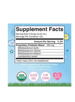 MaryRuth Organics Probiotics usda Organic Liquid Probiotic Drops 4 Month Supply Probiotics For Digestive Health Gut Health Immune Support Supplement Vegan Non gmo Gluten Free 1 Fl Oz  - Image 2