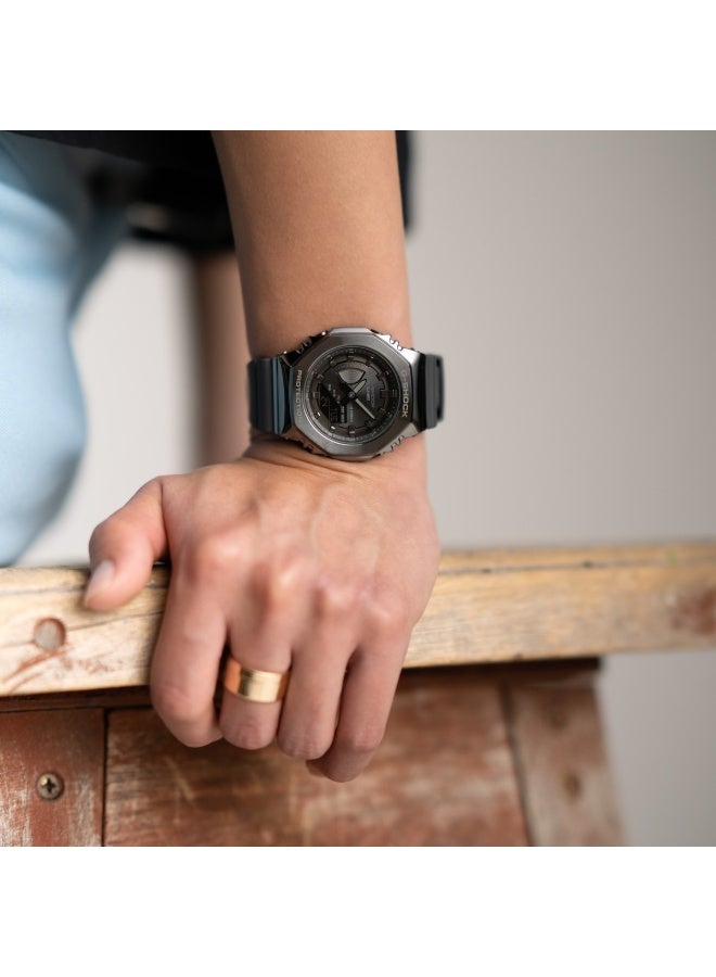 جي شوك ساعة نسائية رقمية تناظرية - GM-S2100B-8ADR - Image 2