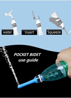 Xoopla 3PCS Portable Bidet for Outdoor Travel Toilet,Bidet Pipe for Toilet,Travel Bidet Spray,  for Women Care Baby Cleaning, And Compatible with Most Bottles or Washing,Outdoor Camping  - Image 4