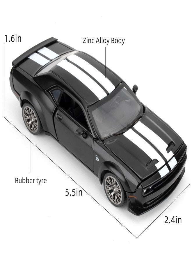 LOVEPOSELY 1:36 Take Apart Assembled Car Model for 2022 Dodge Challenger SRT Hellcat Diecast Toy, DIY Zinc Alloy Vehicle Toy Kit Educational Building Toys Cars Birthday Gift for Children (Black) - Image 3