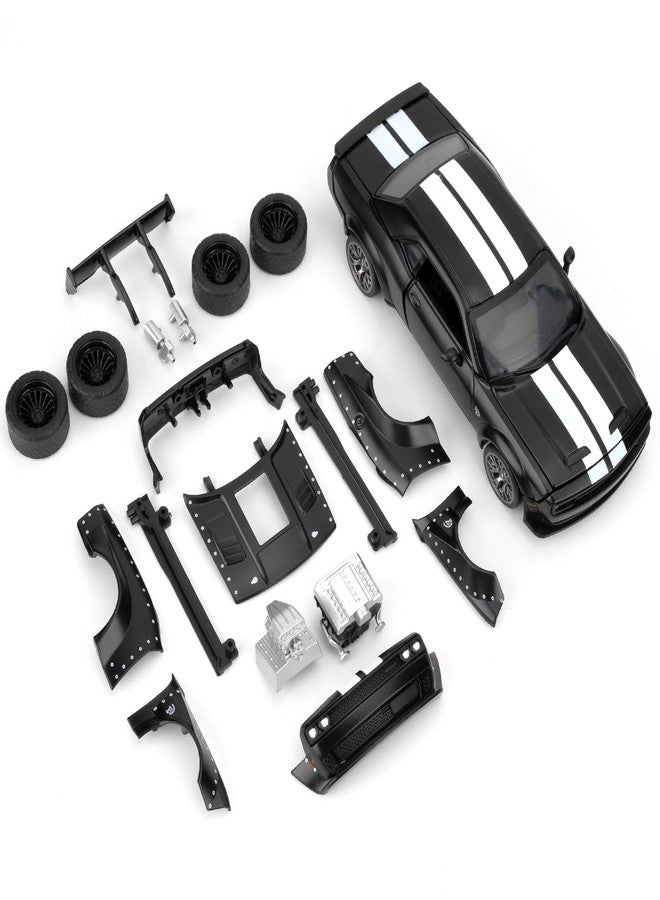 LOVEPOSELY 1:36 Take Apart Assembled Car Model for 2022 Dodge Challenger SRT Hellcat Diecast Toy, DIY Zinc Alloy Vehicle Toy Kit Educational Building Toys Cars Birthday Gift for Children (Black) - Image 1
