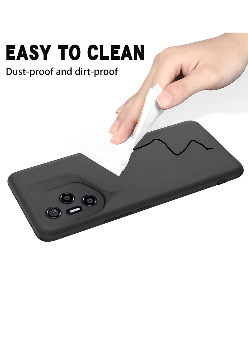 Wtech Honor 300 Pro 5G 2024 Premium Soft Liquid Silicone Case Cover - Black - Image 5