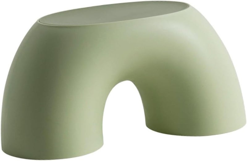 Small Green Non-Slip Low Stool, Comfortable Annular Step Stool for Home and Bathroom Use - Image 1