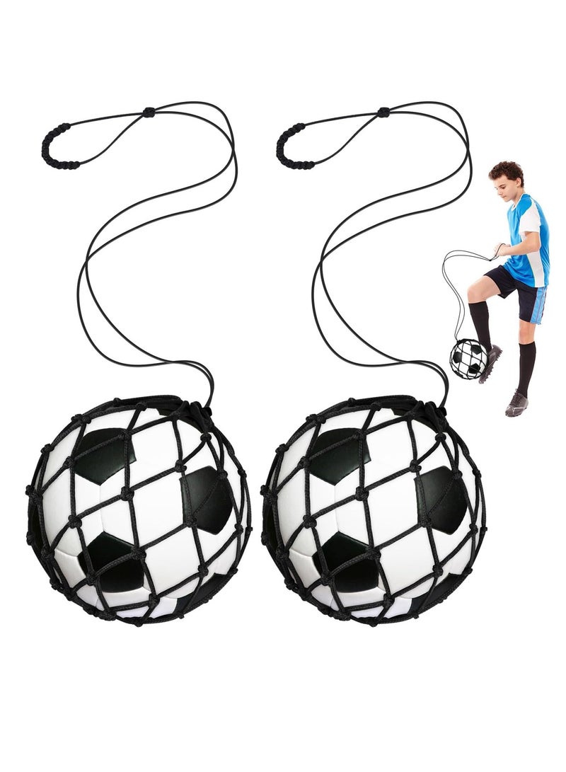2PCS Football Kick Trainer Soccer Ball Net Kicker, Fits Ball Size 3, 4, 5, Solo Soccer Kick Practice Training Aid Soccer Return - Image 1