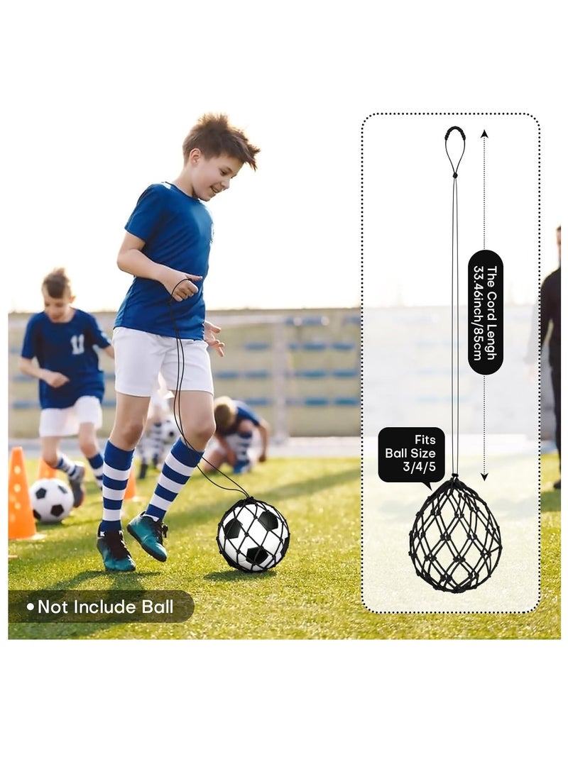 2PCS Football Kick Trainer Soccer Ball Net Kicker, Fits Ball Size 3, 4, 5, Solo Soccer Kick Practice Training Aid Soccer Return - Image 4