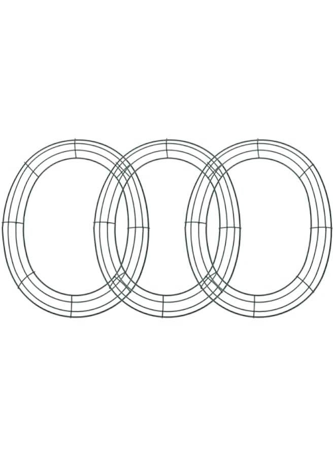 Arabest Easter Egg Wire Wreath Frame 30x25cm Oval Metal Floral Macrame Ring Hoop Making Supplies Wedding Party.  - Image 1