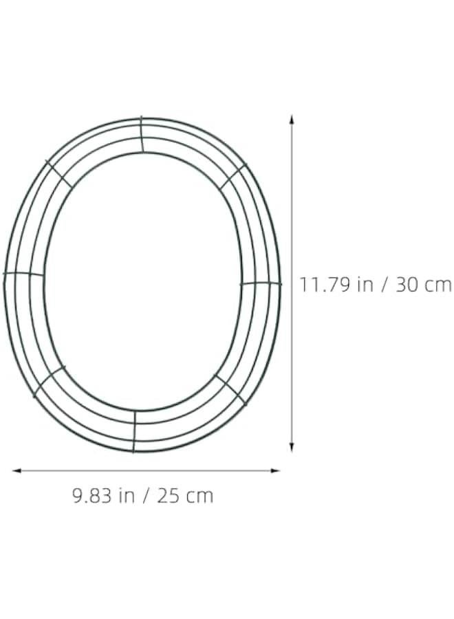 Arabest Easter Egg Wire Wreath Frame 30x25cm Oval Metal Floral Macrame Ring Hoop Making Supplies Wedding Party.  - Image 3