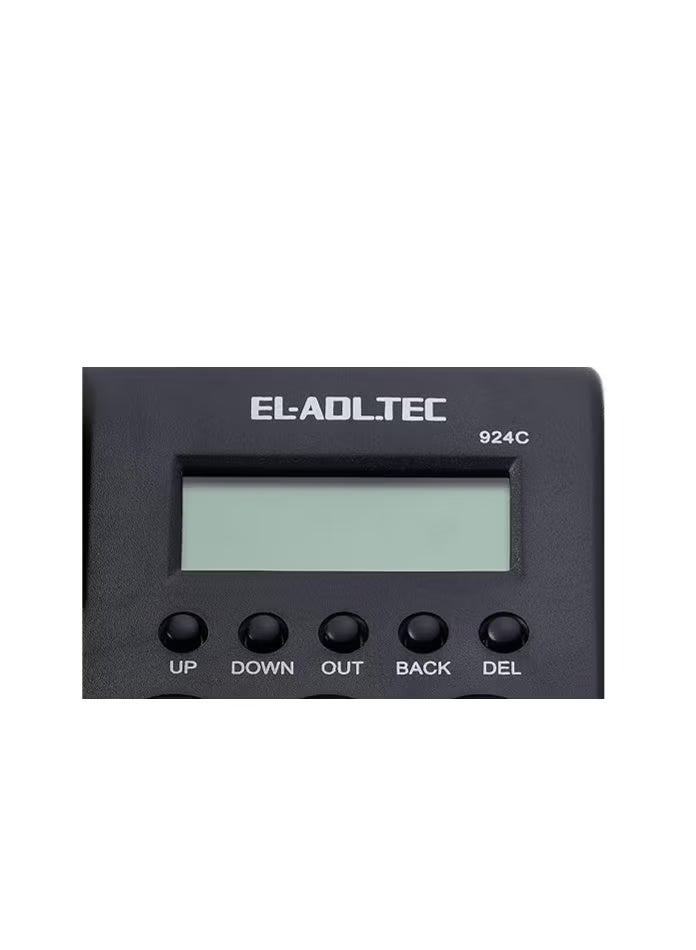 El-Adl.Tec 924C Ground Phone Wired Of Fair - Black - Image 3